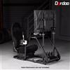 Dardoo Sedile Da Cabina Di Pilotaggio Racing Simulator Con Supporto Per Monitor