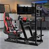Marada F1 Racing Sim Cockpit Con Supporto Per Monitor Triplo E Sedile Rosso