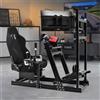 Marada Cockpit Sim Racing In Alluminio Con Supporto Per Monitor Triplo E Sedile