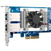 QNAP QXG-10G2T scheda di rete e adattatore Interno Ethernet 10000 Mbit/s