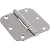 Hardware Essentials 854321 - Cerniere angolari rotonde, a prova di cigolio, 3-1/2, in nichel satinato