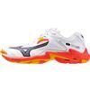 Mizuno Scarpe indoor da uomo Mizuno Wave Lightning Z8 White/Fiery Coral 2/Citrus EUR 41