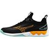 Mizuno Scarpe indoor da uomo Mizuno Wave Luminous 3 Black/Tangelo/Ice Green EUR 41