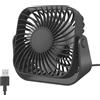 Jsdoin Ventilatore USB da scrivania, piccolo ventilatore da scrivania, mini ventilatore personale, 3 velocità, rotazione a 360°, forte vento, piccolo ventilatore potente per ufficio, casa, esterno