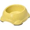 RECORD CIOTOLA Bamboo Colore Giallo Singola In Fibra Naturale Antiscivolo Per Cani E Gatti Alimento Secco O Umido 0.55 Litri