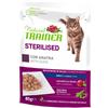 Trainer Natural Trainer Gatto Sterilised Adult Gusto Anatra Alimento Secco Completo per Gatti Adulti Sterilizzati Età 1+ Busta 85 gr