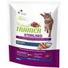 Libra Natural Trainer Gatto Sterilised Adult Gusto Trota Crocchette Alimento Secco per Gatti Adulti Sterilizzati Età 1+ Busta 300 gr