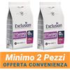 Exclusion MINIMO 2 CONFEZIONI - Exclusion Cane Monoproteico Veterinary Diet Hypoallergenic Adulto Small Maiale e Piselli Sacco 7 Kg