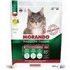 Morando Gatto Crocchette Tradizionali Gusto Manzo e Suino Alimento Secco Completo per Gatto Adulto Formato 400 g
