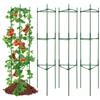 VEVOR Gabbie per Pomodori da Giardino 4 Pacchetti, Gabbia Sostegno per Pomodori 160cm, Gabbia Supporto per Piante Alte Impilabile, Aiuole Rialzate, Verdure, Fiori Piante Rampicanti, Giardino, Orto