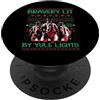 Fireman Santa Christmas Costume Bravery Lit By Yule Lights - Decorazione natalizia antincendio PopSockets PopGrip Adesivo