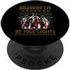 Fireman Santa Christmas Costume Bravery Lit By Yule Lights - Decorazione natalizia antincendio PopSockets PopGrip Adesivo