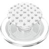 podartist Figura stilizzata Natale Cheer nero su bianco Holiday Doodles PopSockets PopGrip per MagSafe