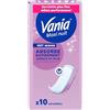 Vania | Asciugamani Igienici Maxi Night (10 pezzi) - Asciugamani più sottili ad assorbimento rapido ad alta tolleranza - Protezione periodica con forma anatomica extra lunga