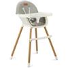 MoMI Seggiolone Reki Feeding Chair Grey di Momi