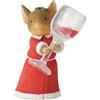 Enesco Tails with Heart Christmas Delivery More Wine Please miniatura statuetta, 5,1 cm, multicolore