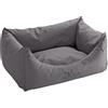 Hunter Divano Gent Grigio Sfoderabile per Cani e Gatti 60 x 80 cm