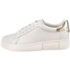 Kate Spade New York Lift, Sneaker da Donna Stringate, Bianco (Optic White)/Oro Chiaro, 41 EU