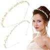 YIZWINS 2 Pezzi Cerchietto Sposa, Coroncina Sposa, Accessori per Capelli da Cerimonia, Accessori Capelli Sposa, Fermagli per Capelli da Cerimonia per Capelli Donna con Strass per Donna Ragazza