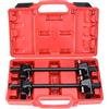 BOOMSTART 2 Pezzi Compressore Molle Elicoidali Morsetti Montante MacPherson Sospensioni per Auto Camion Attrezzo Garage Strumento Automobilistico (Rosso)