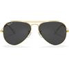 Ray-Ban Occhiali da Sole RB3025 919648 Aviator Gradient Oro/Nero Unisex Polarizzati