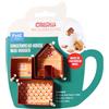 PME Natalizi Set di 3 Tagliabiscotti, Mini Casetta di Zenzero, Caldo Tazza