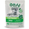 Oasy Bocconcini Sterilized al Tacchino per Gatti 85gr - 85 g, 6 pezzi