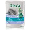 Oasy KIT 12x Oasy Bocconcini in Salsa al Tonno per Gatti - 85 g, 12 pezzi - PREZZO A CONFEZIONE