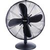 Kooper Ventilatore da Tavolo 4 Pale Potenza 35 Watt 3 Velocità Oscillante Ø 30 x 39h cm in Acciaio colore Nero