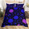 Loussiesd Pallavolo Copripiumino Sport Set di Biancheria Da Letto 3D Giochi di Palla Blu Viola Consolatore Copertura per Ragazzi Ragazze Bambini Adolescenti Copriletto Copertura Singola