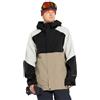 Volcom Brighton - Giacca invernale da sci da snowboard con cappuccio, Marrone castagna S5, Small