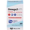 MARCO VITI FARMACEUTICI SpA Omega 3 Viti Tripla Azione 60 perle EPA DHA - Supporto cuore, vista, cervello