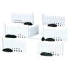 Lemax plastic picket fence, set of 7
