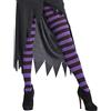 Carnival Toys 3824 Collant a Righe, Viola/Nero, Taglia Unica