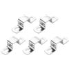 QUARKZMAN 5pz Morsetto a Sella a U, 20x20mm Fascette Stringitubo in Acciaio Inossidabile 304 Morsetti per Tubi per Porta Battente Chiusa Supporto Barra per Fissare Condutture Cavi