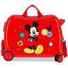 Disney Enjoy the Day Valigia per Bambini, 38 cm, Rosso