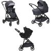 Chicco - Chicco Trio Seety Boston Grey con Seggiolino Auto Kory Essential Black