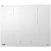 De Longhi Piano Cottura Induzione 4 Fuochi da Incasso 60 cm colore Bianco - PIB 62 Linea Design