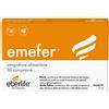 Eberlife Farmaceutici Emefer Integratore Di Ferro Per Stanchezza E Affaticamento 30 Compresse