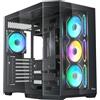 Itek Case DARK CAVE AKU - Gaming Tower - ATX - 4x12cm ARGB fan - USB3 & Type-C- parete laterale e frontale in vetro temperato