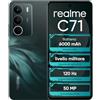 realme C71 4G Smartphone, Display da 6,67'' a 120Hz, Batteria da 6000mAh, 6+128GB di Memoria Interna, Fotocamera da 50MP, Chipset Octa-core T7250, Gufo Forestale, Senza Adattatore