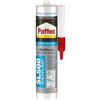 Pattex Sigillante Silicone Acetico Multiuso SL 500, Antimuffa, Ideale per Sanitari, Docce, Cucine, Bagni, Piastrelle in Ceramiche, Serramenti, Installazioni Idrauliche, Cartuccia da 300 ml