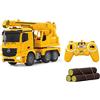 JAMARA 404950 - Gru Pesante Mercedes Arocs, Scala 1:20, 2,4Ghz, Giallo
