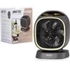 Imetec Silent Power Protection, Termoventilatore silenzioso, 2100 W, Stufetta Elettrica, Timer spegnimento programmabile, temperatura regolabile, 4 fu