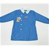 Nazareno Gabrielli Grembiule quadretti azzurri asilo bambino con abbottonatura laterale Nazareno Gabrielli ricamo Goal 0702