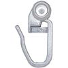 Flairdeco 16071007-0000 Ganci Pieghevoli con rotelle, per Tende, rotelle da 8 mm di Diametro, in plastica, Contenuto della Confezione 100 pz