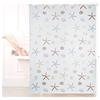 Relaxdays Tenda a Rullo Ocean, Impermeabile, Vasca, Doccia, Conchiglie, Montaggio a Soffitto, 160x240 cm, Semitrasparente