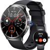OUKITEL Smartwatch Uomo Donna, 1.43 AMOLED Orologio Intelligente Watches con Effettua Risposta Chiamate Bluetooth,100+ Sportive Fitness Bussola Contapassi Sonno Monitor IP68 Impermeabile,Android iOS