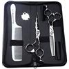 SHARONDS professionale Friseurschere 5.5/6 pollici Haarschneideschere 440C Salonschere Friseur Effilierschere Set 30-35% Ausdünnungsrate (6 pollici - 2pc)