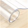 LLDSB026 Tappetino Protettivo Trasparente,Tappetini Sedie Ufficio Tappeto Trasparente per Parquet Antiscivolo Resistente all'Usura Tappeto Proteggi Parquet Salvapavimento(Size:70x70cm)